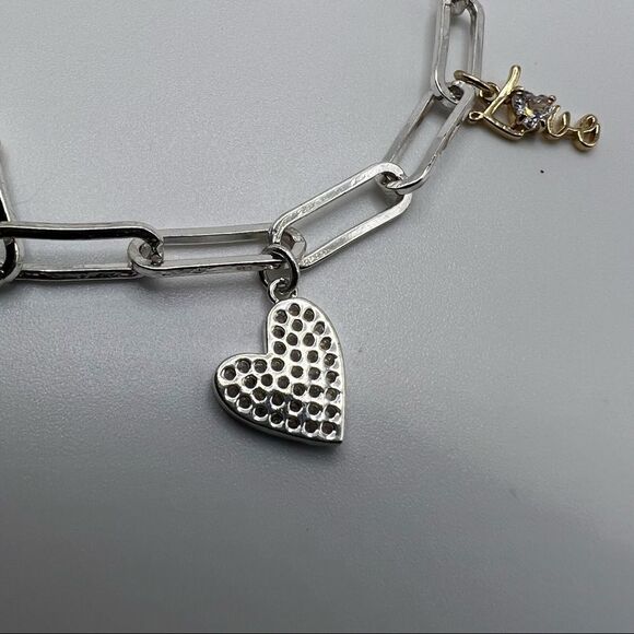 Believe by Brilliance 14KT Gold Flash Plated Cubic Zirconia Family Bracelet - Picture 3 of 6